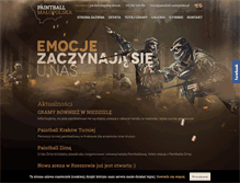 Tablet Screenshot of paintball-malopolska.pl